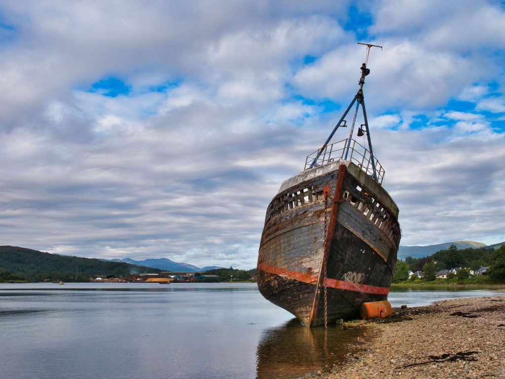Wreck of Trawler in Loch Linnie